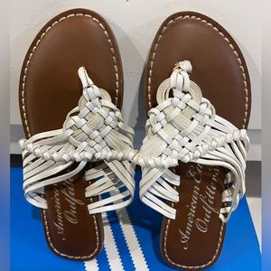 White American Eagle sandals